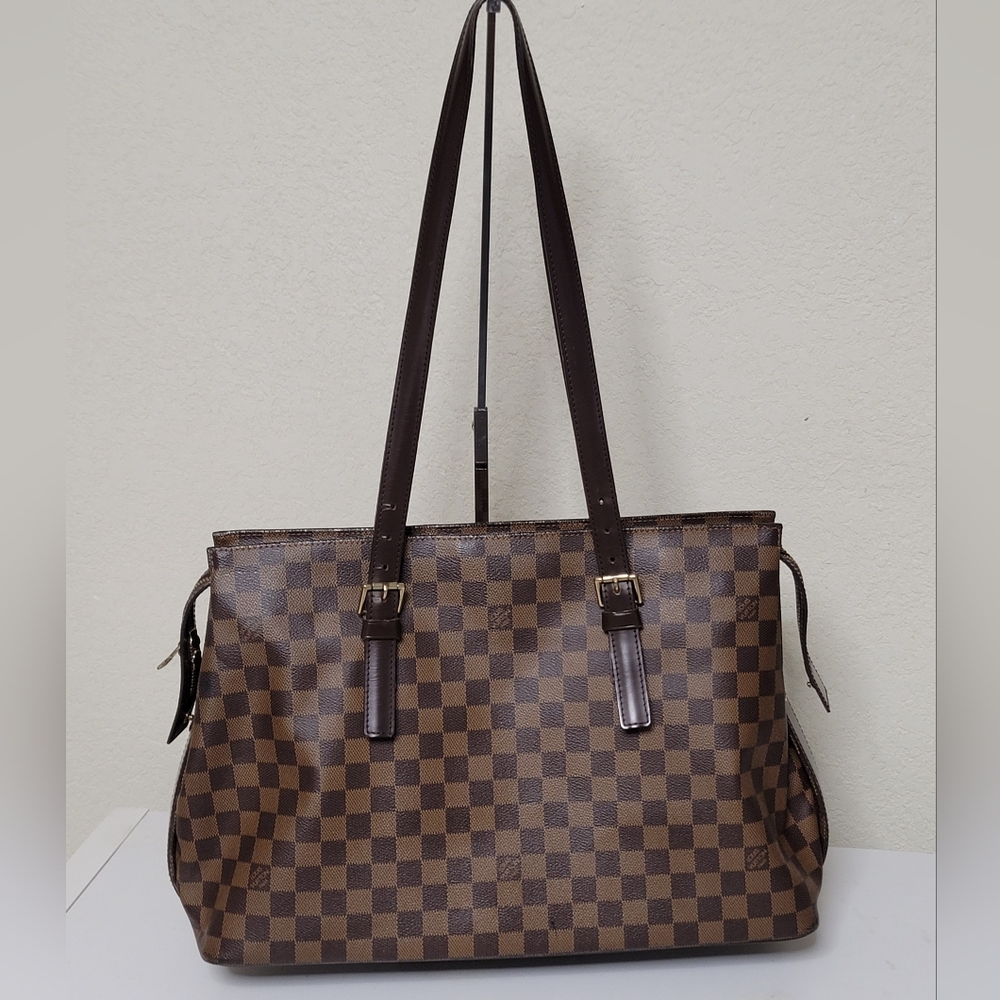 Louis Vuitton Brown Checkered Damier Shoulder Bag